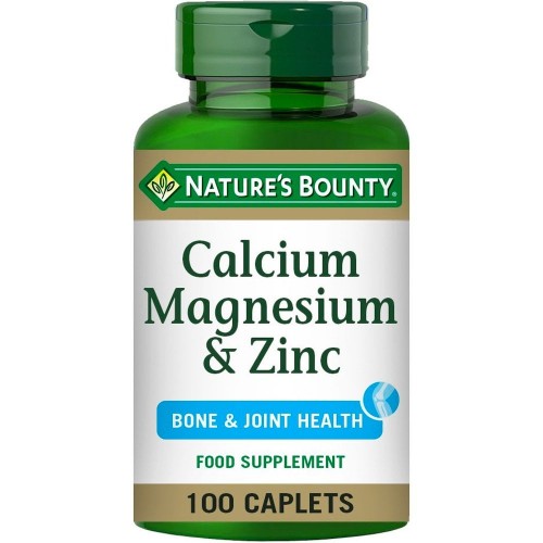 Nature S Bounty Calcium Magnesium Zinc 100 Tablets