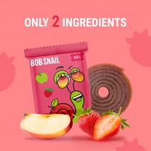 Bob Snail Fruit Roll Snacks Apple & Strawberry 84g x 7 (42 Individual Packs)