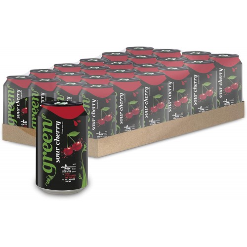 Green Cola Green Sour Cherry Can 330ml x 24