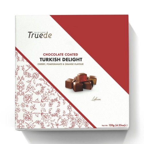 Tuede Chocolate Coated Turkish Delight Cherry Pomegranate & Orange ...