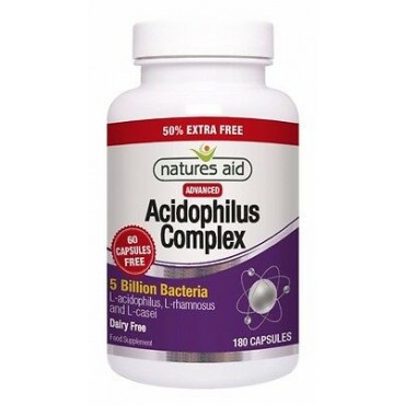 Nature's Aid Acidophilus Complex 180 Caps