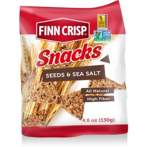 & 150g Rye Finn Crisp Wholegrain Salt Sea Snacks Seeds