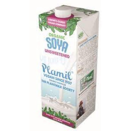 Plamil Organic Unsweetened Soya Milk 1000ml