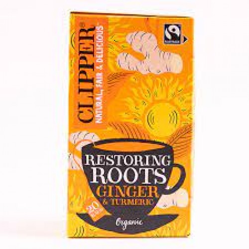 Clipper Restoring Roots Ginger & Turmeric 20 Bags