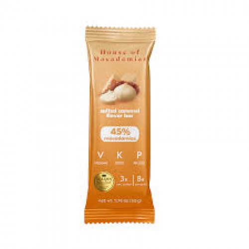 House of Macadamias Salted Caramel Macadamia Bar 50g