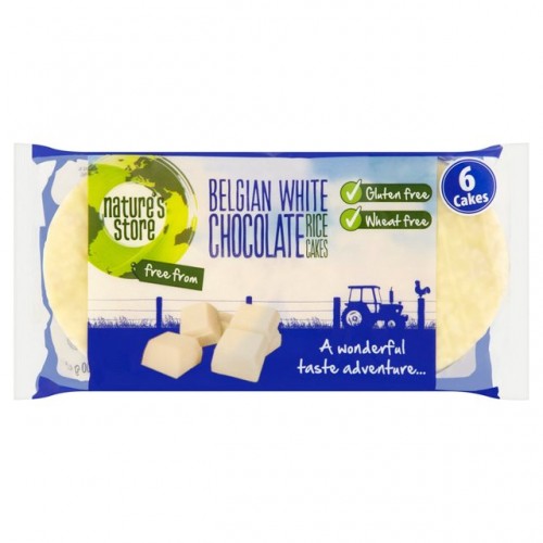 Nature's Store Rice cakes Belgium White Chocolate 100g