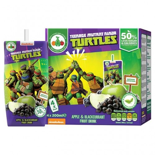 Appy Teenage Mutant Ninja Turtles Blackcurrant Natural Fruit Drink ...