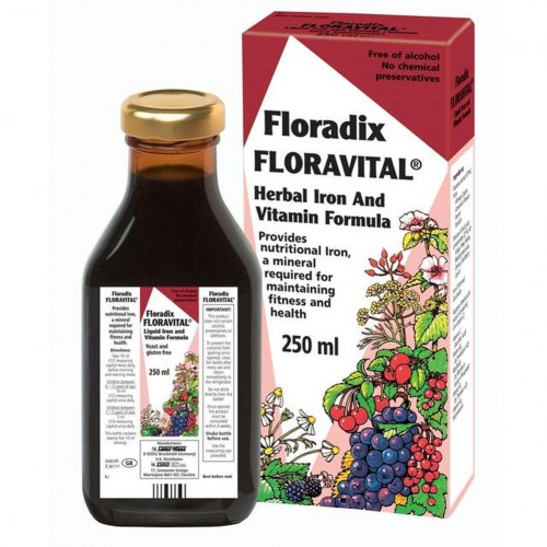 Floradix Floravital Yeast & Gluten Free Liquid Iron Formula 250ml